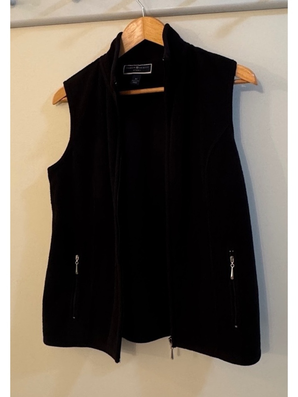 Karen Scott Sport Women's Black Polyester Vest XS